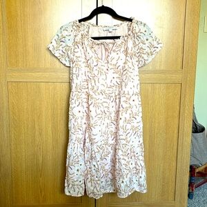 LOFT Petites Small Pink Dress with Flora